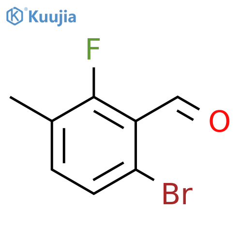 6-Bromo-2-fluoro-3-methylbenzaldehyde structure