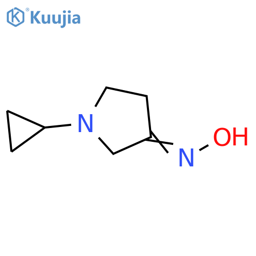 3-Pyrrolidinone, 1-cyclopropyl-, oxime structure