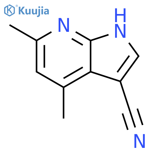 4,6-Dimethyl-1h-pyrrolo2,3-bpyridine-3-carbonitrile structure