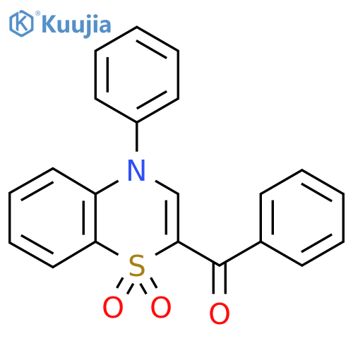 2-benzoyl-4-phenyl-4H-1lambda6,4-benzothiazine-1,1-dione structure
