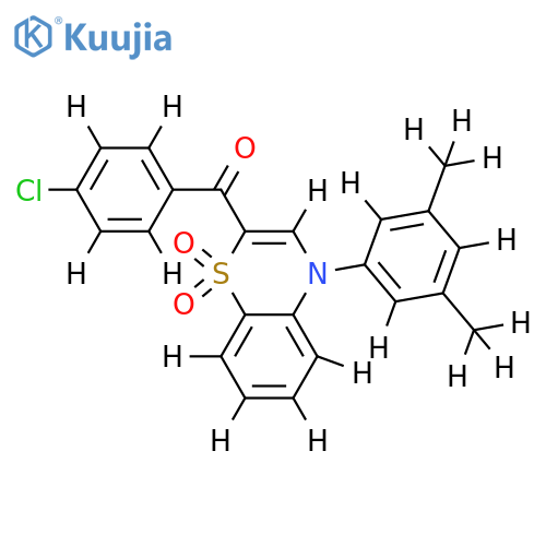 2-(4-chlorobenzoyl)-4-(3,5-dimethylphenyl)-4H-1lambda6,4-benzothiazine-1,1-dione structure