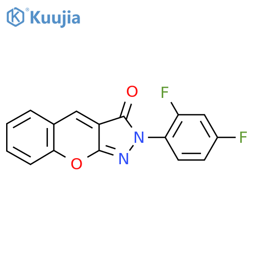 2-(2,4-difluorophenyl)-2H,3H-chromeno[2,3-c]pyrazol-3-one structure