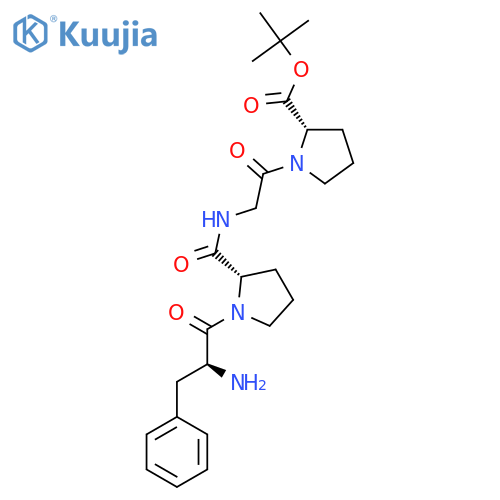 tert-Butyl L-phenylalanyl-L-prolylglycyl-L-prolinate structure
