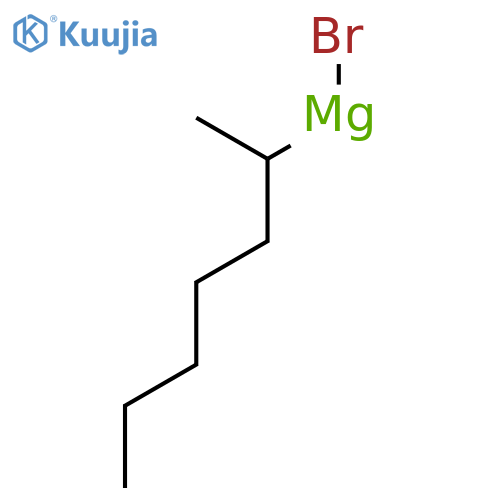 Magnesium, bromo(1-methylhexyl)- structure