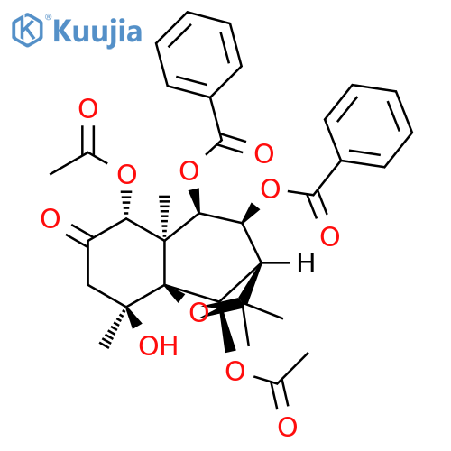 7H-3,9a-Methano-1-benzoxepin-7-one, 6,10-bis(acetyloxy)-4,5-bis(benzoyloxy)octahydro-9-hydroxy-2,2,5a,9-tetramethyl-, (3R,4S,5R,5aR,6R,9S,9aS,10R)- structure