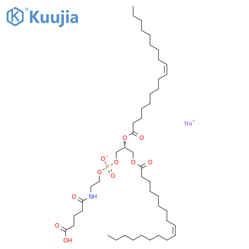 sodium,[(2R)-2,3-bis[[(Z)-octadec-9-enoyl]oxy]propyl] 2-(4-carboxybutanoylamino)ethyl phosphate structure