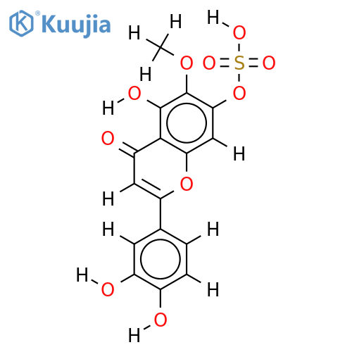 7-O-Sulfate-3',4',5,7-Tetrahydroxy-6-methoxyflavone structure