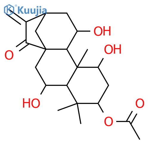 Kaur-16-en-15-one,3-(acetyloxy)-1,6,11-trihydroxy-, (1b,3b,6a,11a)- structure