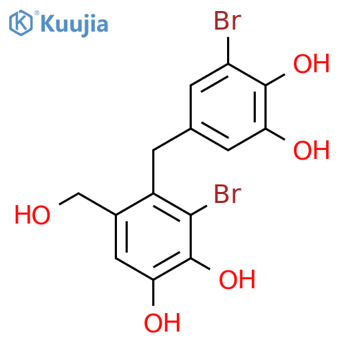 1,2-Benzenediol,3-bromo-4-[(3-bromo-4,5-dihydroxyphenyl)methyl]-5-(hydroxymethyl)- structure
