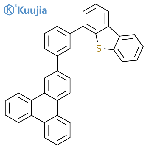 Dibenzothiophene, 4-[3-(2-triphen ylenyl)phenyl]- structure