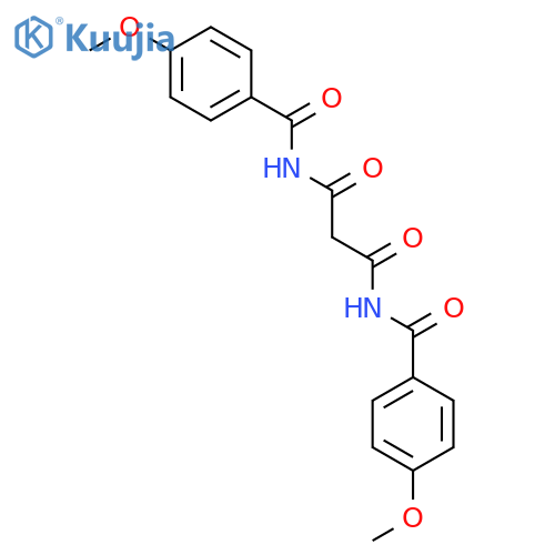 Propanediamide, N,N'-bis(4-methoxybenzoyl)- structure