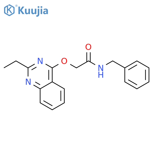 N-benzyl-2-[(2-ethylquinazolin-4-yl)oxy]acetamide structure