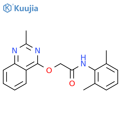 N-(2,6-dimethylphenyl)-2-[(2-methylquinazolin-4-yl)oxy]acetamide structure