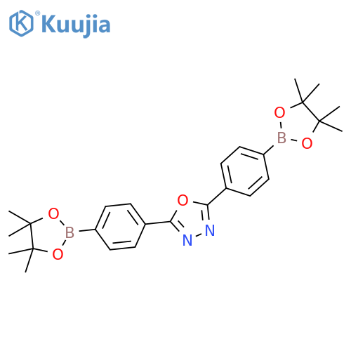 2,5-Bis(4-(4,4,5,5-tetramethyl-1,3,2-dioxaborolan-2-yl)phenyl)-1,3,4-oxadiazole structure