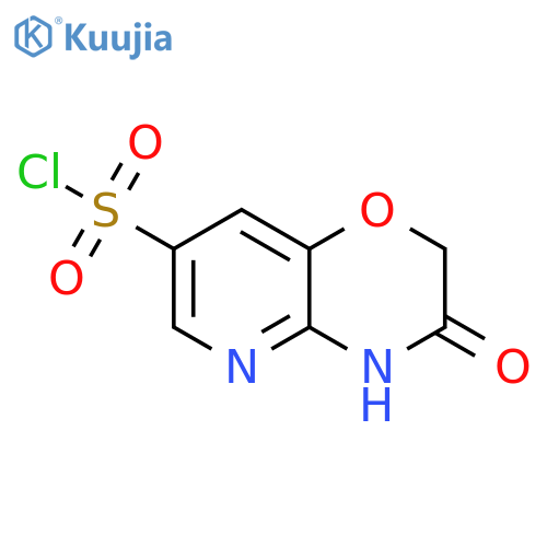 3-oxo-3,4-dihydro-2H-pyrido[3,2-b][1,4]oxazine-7-sulfonyl chloride structure