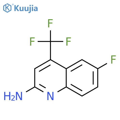 6-Fluoro-4-(trifluoromethyl)quinolin-2-amine structure