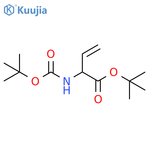 3-Butenoic acid, 2-[[(1,1-dimethylethoxy)carbonyl]amino]-, 1,1-dimethylethyl ester structure