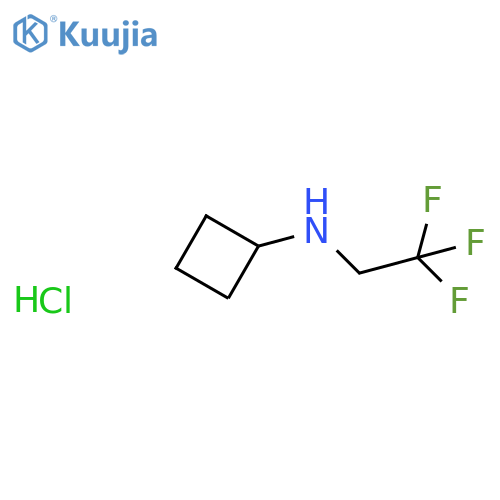 N-(2,2,2-trifluoroethyl)cyclobutanamine hydrochloride structure