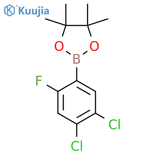4,5-Dichloro-2-fluorophenylboronic acid, pinacol ester structure