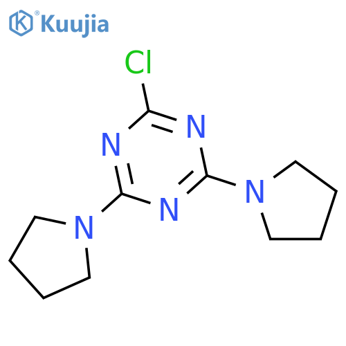 2-Chloro-4,6-bis(pyrrolidin-1-yl)-1,3,5-triazine structure