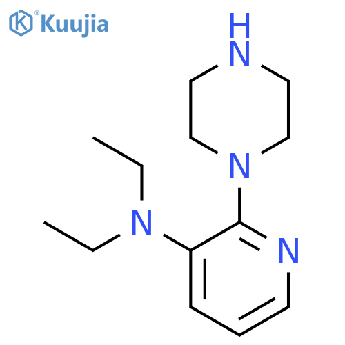 3-Pyridinamine, N,N-diethyl-2-(1-piperazinyl)- structure