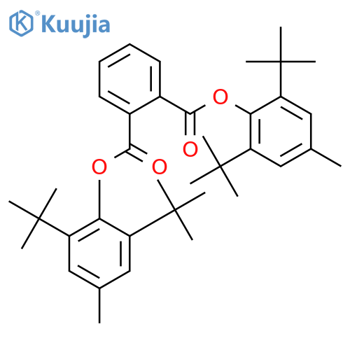 1,2-Benzenedicarboxylic acid, bis[2,6-bis(1,1-dimethylethyl)-4-methylphenyl] ester structure