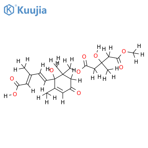 5'-Me ester-9'-(3-Hydroxy-3-methylglutaroyloxy)-abscisic acid structure