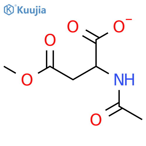 2-acetamido-4-methoxy-4-oxobutanoate structure