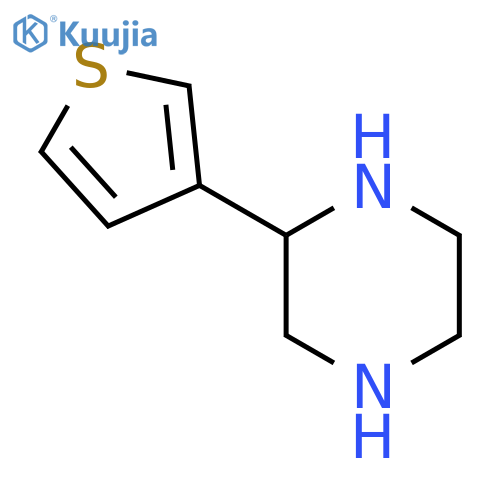 2-(Thiophen-3-yl)piperazine structure