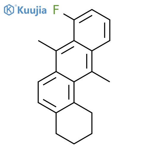 Benz[a]anthracene,8-fluoro-1,2,3,4-tetrahydro-7,12-dimethyl- structure