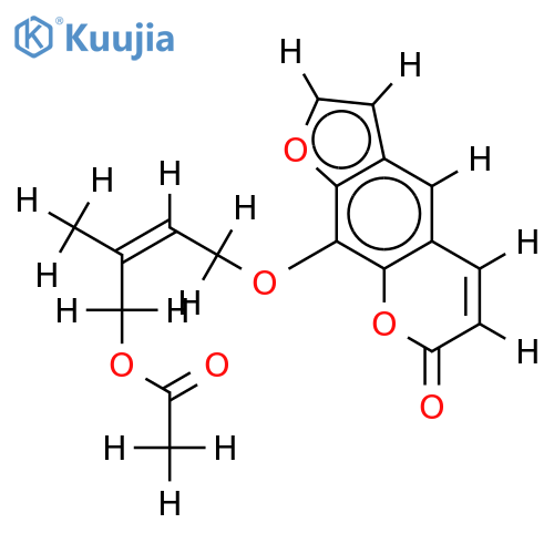 (Z)-8-[(4-acetoxy-3-methyl-2-butenyl)oxy]psoralen structure