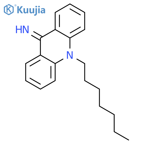 9(10H)-Acridinimine,10-heptyl- structure