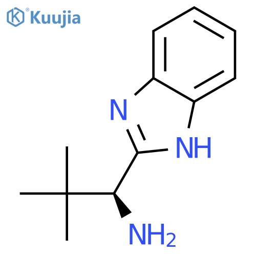 (s)-(-)-2-(alpha-(t-Butyl)methanamine)-1h-benzimidazole structure