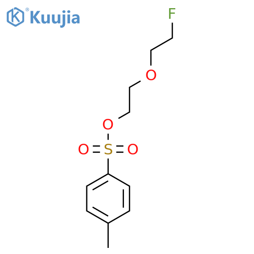 2-(2-fluoroethoxy)ethyl 4-methylbenzene-1-sulfonate structure
