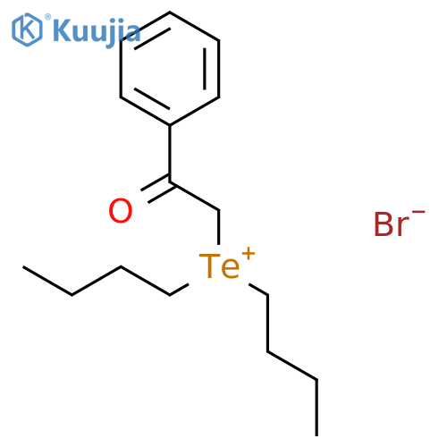 Telluronium, dibutyl(2-oxo-2-phenylethyl)-, bromide structure