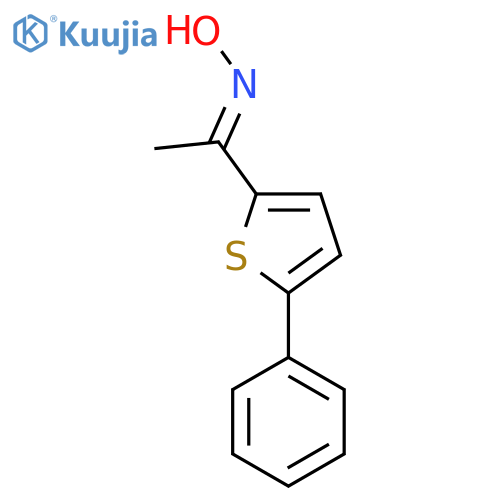 N-1-(5-phenylthiophen-2-yl)ethylidenehydroxylamine structure