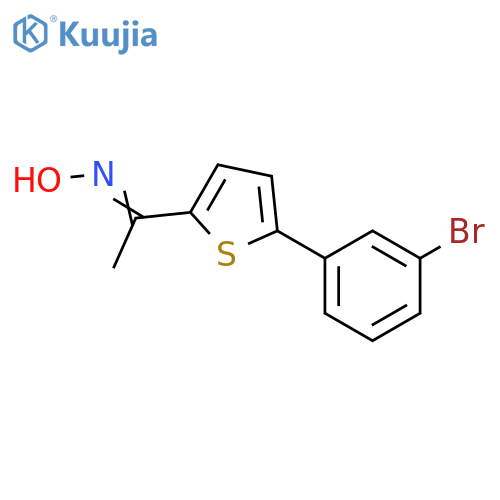 Ethanone, 1-[5-(3-bromophenyl)-2-thienyl]-, oxime structure