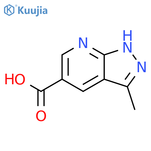 3-Methyl-1H-pyrazolo3,4-bpyridine-5-carboxylic Acid structure