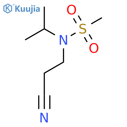 N-(2-Cyanoethyl)-N-(propan-2-yl)methanesulfonamide structure
