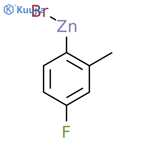 4-Fluoro-2-methylphenylzinc bromide structure