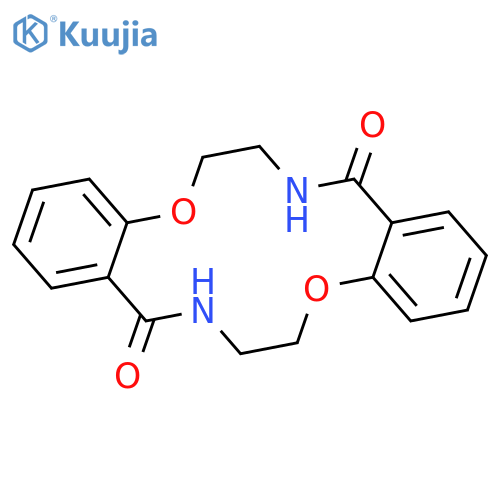 7,8,16,17-Tetrahydro-dibenzo[f,m][1,8,4,11]dioxadiazacyclotetradecine-9,18(6H,15H)-dione structure