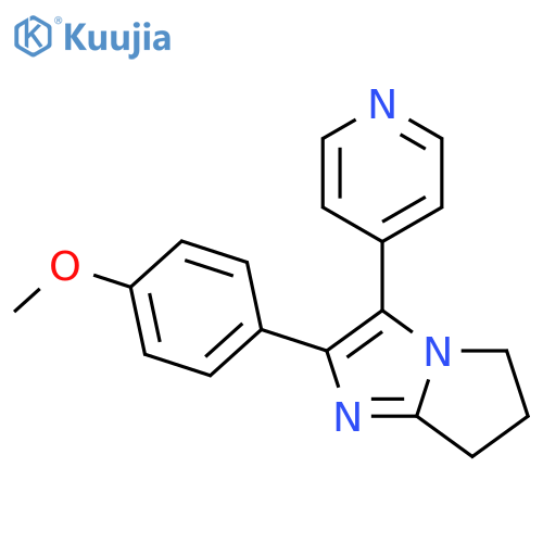 5H-Pyrrolo[1,2-a]imidazole,6,7-dihydro-2-(4-methoxyphenyl)-3-(4-pyridinyl)- structure