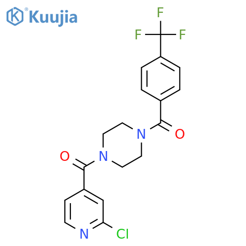 1-(2-Chloropyridine-4-carbonyl)-4-[4-(trifluoromethyl)benzoyl]piperazine structure