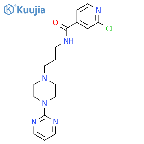 2-chloro-N-{3-[4-(pyrimidin-2-yl)piperazin-1-yl]propyl}pyridine-4-carboxamide structure