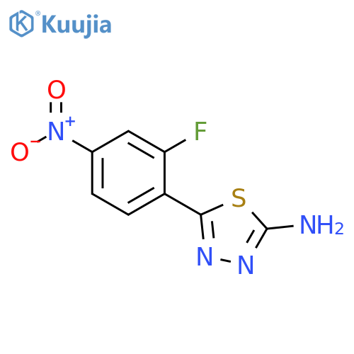 1,3,4-Thiadiazol-2-amine, 5-(2-fluoro-4-nitrophenyl)- structure