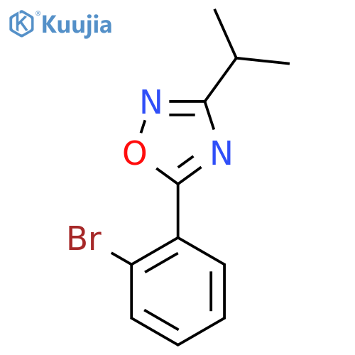 5-(2-Bromophenyl)-3-(propan-2-yl)-1,2,4-oxadiazole structure