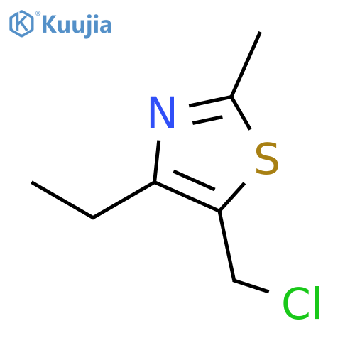 5-(Chloromethyl)-4-ethyl-2-methyl-1,3-thiazole structure