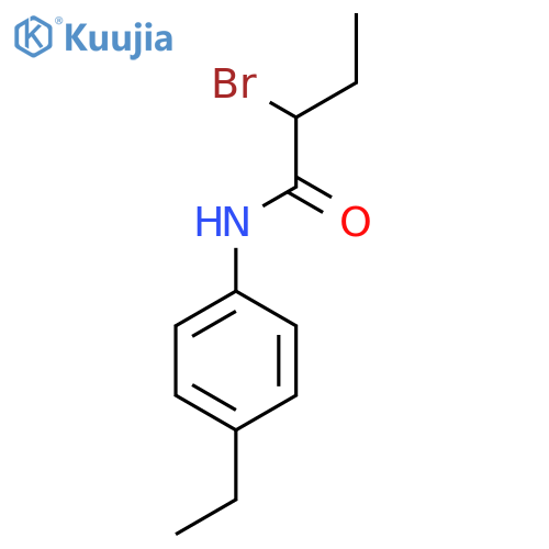 2-Bromo-N-(4-ethylphenyl)butanamide structure