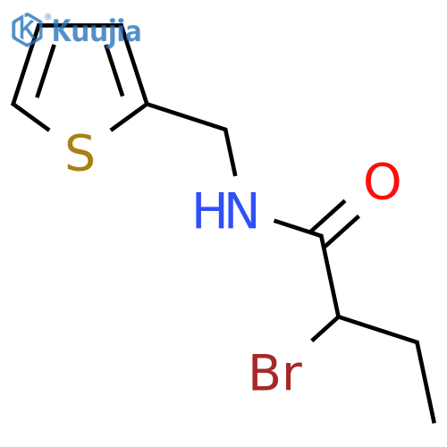 2-Bromo-N-(thien-2-ylmethyl)butanamide structure