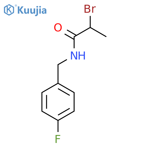 2-Bromo-N-(4-fluorobenzyl)propanamide structure